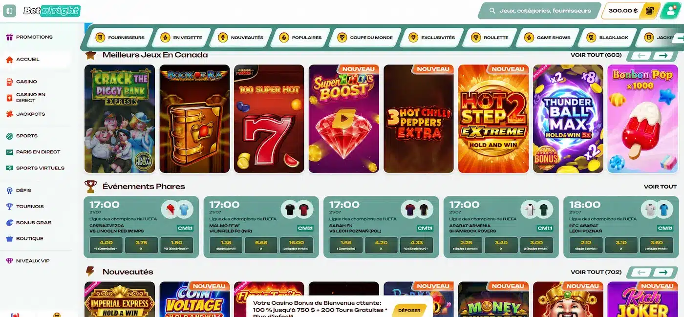 Betalright online sázení